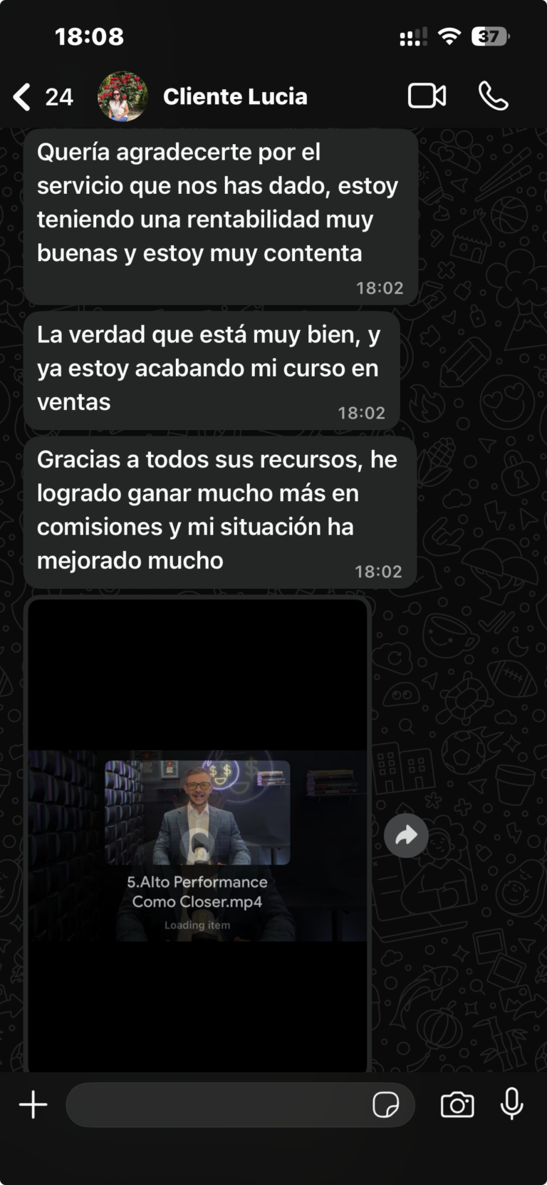 ✓ Cliente verificado | 4 meses activo
Perfil: Conservador
"Sistema opera solo, yo solo reviso"